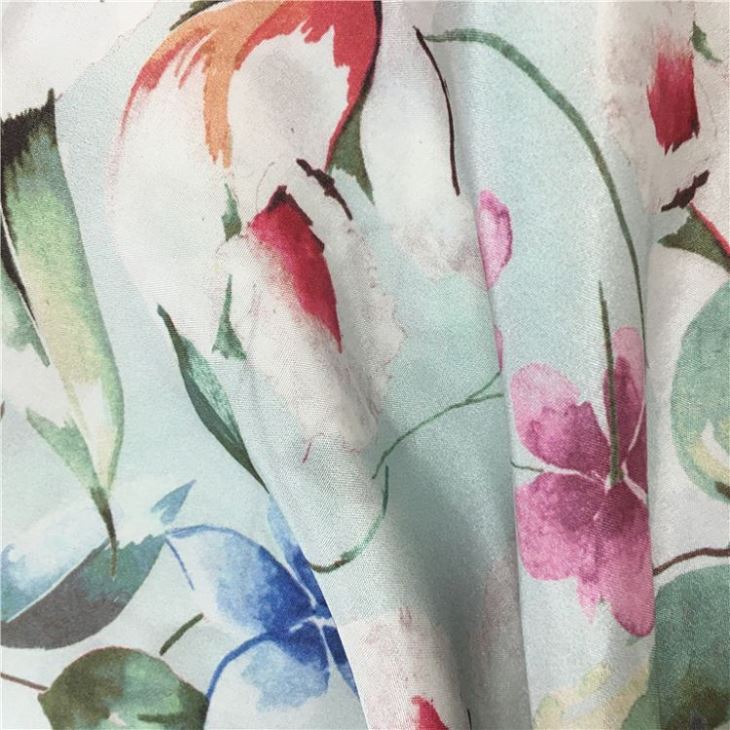 Digital Printed Silk Habotai Fabric