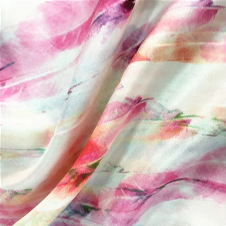 Digital Printed Silk Habotai Fabric
