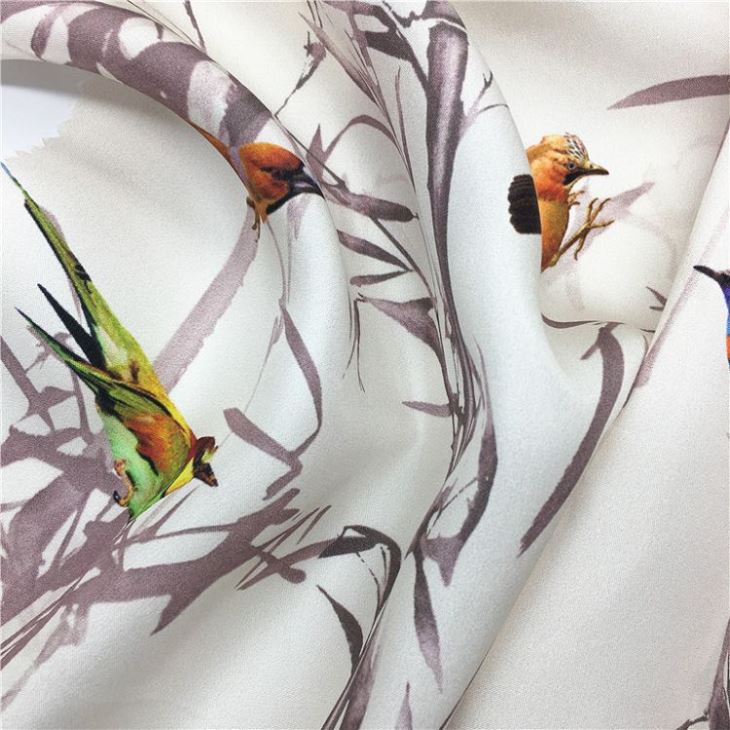 Digital Printed Silk Habotai Fabric