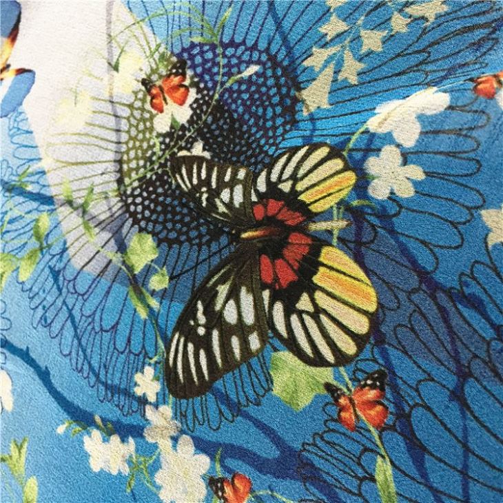 Digital Printing On Silk Chiffon Fabric