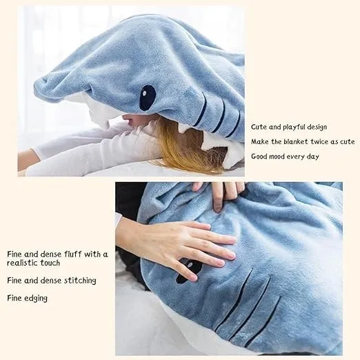 China Factory Wholesale Custom Warm Cozy French Terry Wartleves Shark Blanket Adult China Factory Wholesale Custom Warm Cozy French Terry Wartleves Shark Blanket Adult